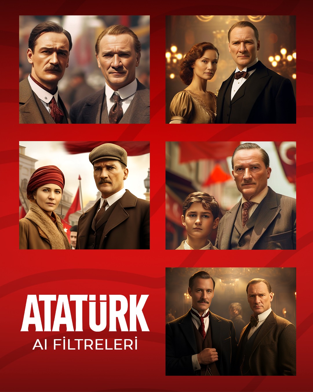 Atatürk'ün izinde, modern teknolojinin ışığıda. 

Atatürk AI filtrelerimiz hakkında daha fazla bilgi almak için lütfen iletişime geçin. 📞 #fotokabin #fotokabintürkiye #photobooth #29Ekim #10Kasım #Atatürk #yapayzeka #AI